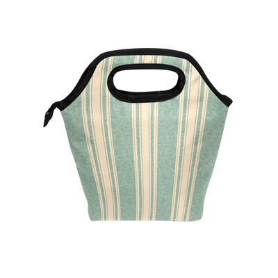 

Wallpaper Lunch Bag Tote Travel Picnic Insulated Handbags Portable Zipper Lunch Bag Box