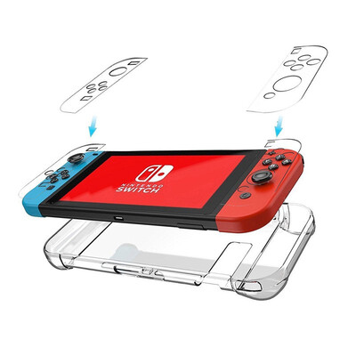 

Yoteen Dockable Crystal Case Protective Cover Case for Nintendo Switch NS Cases Cover Ultra Thin PC Transparent Bag