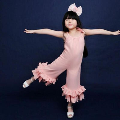 

US Kids Newborn Baby Girl Romper Bell-Bottomed Trousers Jumpsuit Outfits Clothes