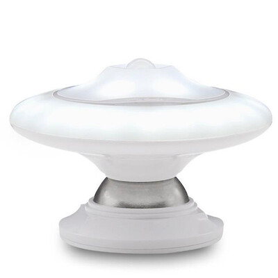 

New strange human body induction small night light 360 ° rotating flying saucer craft induction LED small night light UFO out star