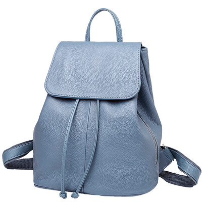 

Boyatu first layer cowhide handbags fashion simple British style casual backpack backpack female brown