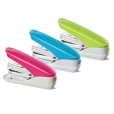 

COMIX) 12 # comfortable non-slip stapler 3 color matching 3 boxes of staples office stationery B3027E