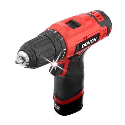 

Devon 12V multi-function rechargeable lithium drill 5268 industrial grade two-speed hand drill