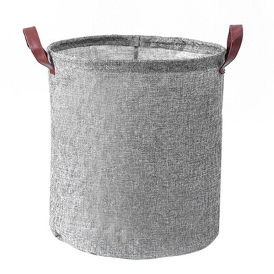 

Laundry Basket Home Washing Sorter Hamper Cotton Linen Toys Storage Bag Foldable