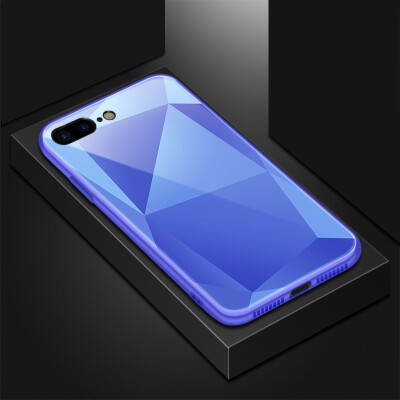 

Goowiiz Phone Case For Iphone 787 Plus8 Plus Luxury Optically square glass TPUPC Full Protective cover