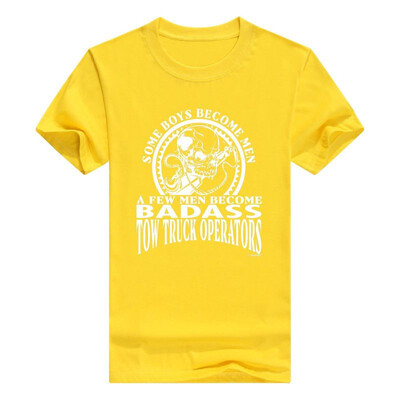 

Created Equal A Few Men Become Tow Truck Operators Mens T-Shirt