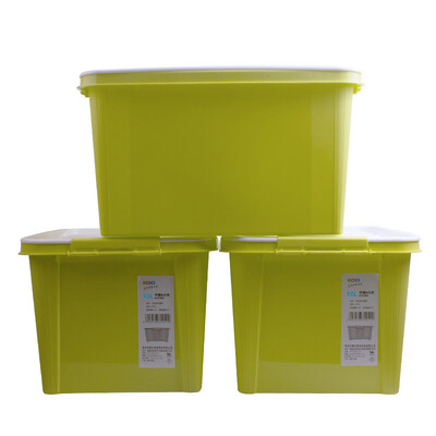

EDO plastic finishing box storage clothes debris storage box trumpet 10L 3 loaded TH-1050 green
