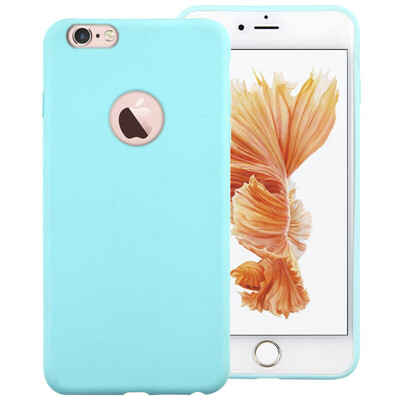 

Sendio Apple iphone 6splus / 6Plus мобильный телефон защитная оболочка милый цвет конфеты tpu all-inclusive soft anti-shelling blue
