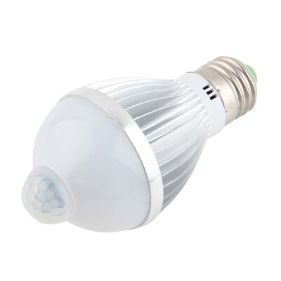 

5W E27 Auto PIR Infrared Motion Sensor Detection White LED Bulb Light Lamp