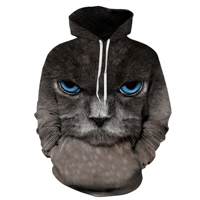 

QYDM078Mens Hoodie 3D Printed Women Pullover Sweater