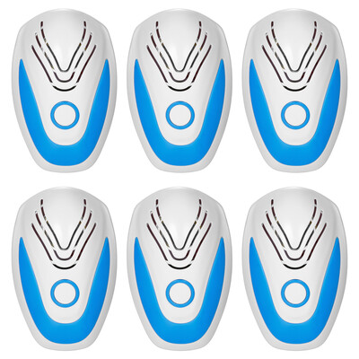 

Ultrasonic Plug-in Pest Mouse Control Repeller Harmless Electric Insect Bug Mosquito Cockroach Spider Repeller AC110-230V--Pack of