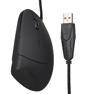 

Vertical Mouse USB Ergonomic Optical Mouse High Precision Adjustable 800 1200 2000 3200 DPI 5 Buttons Wired for Mac Laptop P