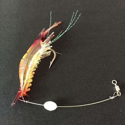 

5pcslot Shrimp Soft Lure 9cm6g Fishing Artificial Bait With Glow Hook Swivels Anzois Para Pesca Sabiki Rigs Fishing Lure
