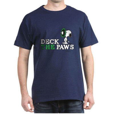 

CafePress Snoopy Deck The Paws - 100 Cotton T-Shirt