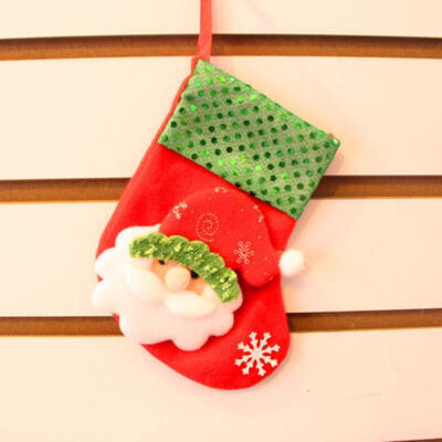 

New Christmas Decor Stocking Sock Santa Claus Christmas Gift Bags For Kids