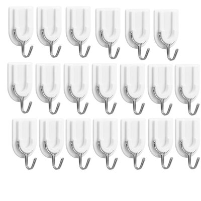 

BingYou classic no trace hook strong hook 20 pieces nail-free kitchen bathroom bathroom hook rain dragon large 2 version
