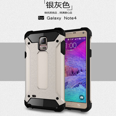 

Fivice Samsung Galaxy Note 4 case Luxury Silicone Diamond Armor PC Hard Shell Phone Case