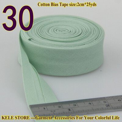 

Cotton bias tape bias binding fold tape size 20mm2cm 34" 25yds various color solid color DIY handmade sewing material