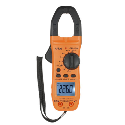 

Vici Hand-held LCD Digital Clamp Meter Multimeter ACDC Voltage ACDC Current Capacitance Continuity Test Temperature Resistance D