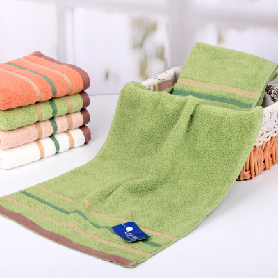 

Matt (LOFTEX) exported to the United States pure cotton towel plain three-dimensional non-woven towel single 34 * 76cm grass green 90g