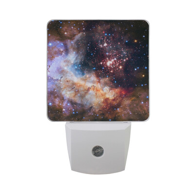 

ALAZA LED Night Light With Smart Dusk To Dawn SensorGalaxy Outer Space Universe Plug In Night Light