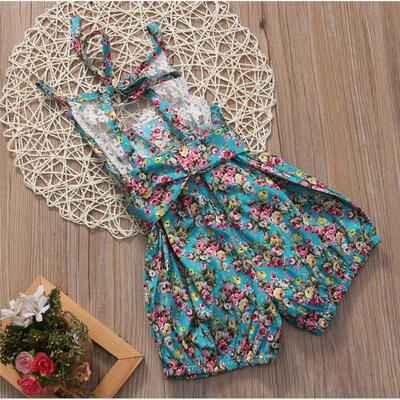 

Newborn Baby Girl Lace Floral Bodysuit Romper Jumpsuit Sunsuit Outfit US Seller