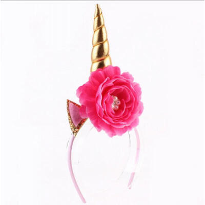 

Magical Unicorn Horn Head Party Kid Hair Headband Fancy Dress Cosplay Decorative