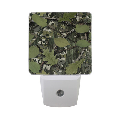 

ALAZA LED Night Light With Smart Dusk To Dawn SensorCamouflage Army Green Plug In Night Light
