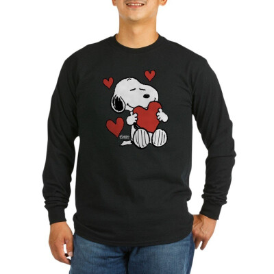 

CafePress Peanuts Snoopy Heart Long Sleeve T-Shirt - Unisex Cotton Long Sleeve T-Shirt