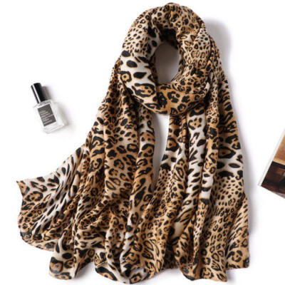 

Leopard Print Women Scarf Ladies Winter Shawl Pashmina Stole Blanket Wrap Animal