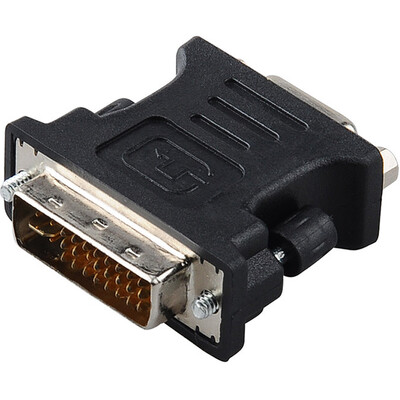 

Ferguson cabos F0028 dvi turn vga adapter DVI to VGA conversion head dvi to vga male to female computer connected display black