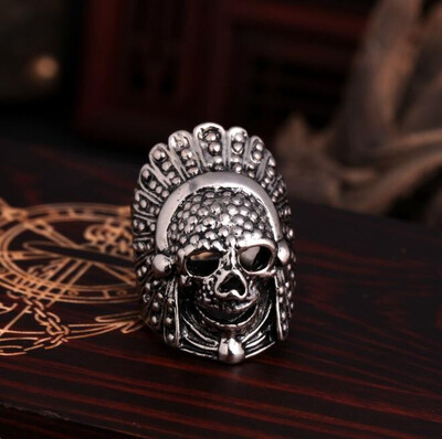 

Multi-European Indian Alloy Ring Punk Personality Vintage Mens Ring Accessories