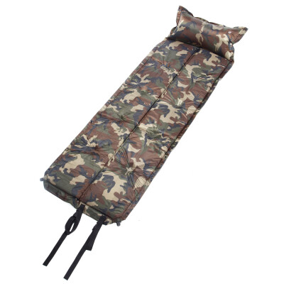 

185 60 25cm Camouflage Automatic Inflatable Self-Inflating Dampproof Sleeping Pad Tent Air Mat Mattress with Pillow for Outdo
