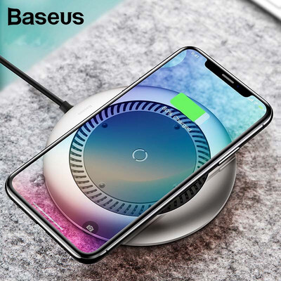 

Baseus tornado Wireless Charger For iPhone XS XR X 8 Silent fan Automatic radiating Qi Wireless Charger For Samsung S9 S8 Note 9