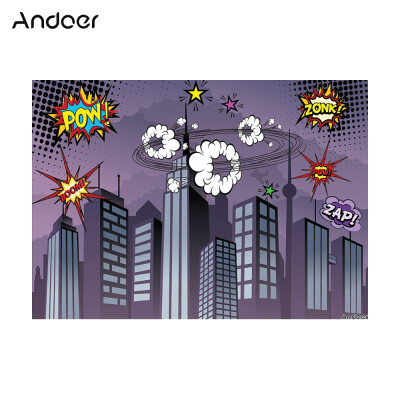 

Andoer 15 21m5 7ft Super Hero City Photography Background Baby Children Backdrop Photo Studio Pros