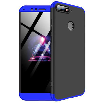 

MOONCASE Samsung J4 2018 three-section all-inclusive shield - black blue
