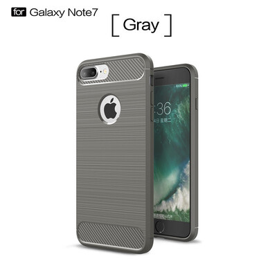 

Fivice iphone 7 plus case Luxury brushed carbon fiber TPU soft shell
