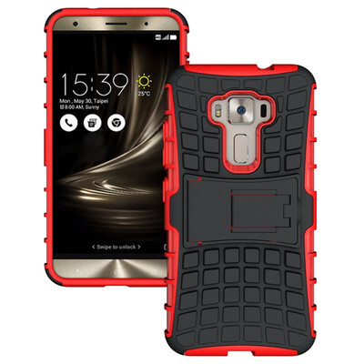 

Fivice Asus Zenfone 3 52 inch ZE520KL Case TPU anti-fall tire pattern back clip bracket phone case