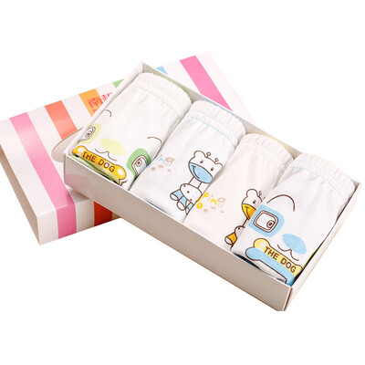 

Antarctic Nanjiren children&39s underwear boys&girls triangle angle 4 boxed baby underwear boy triangle 110