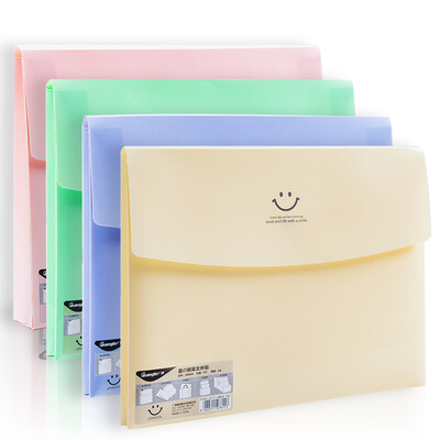 

Guang Guang GuangBo A4 file bag briefcase information bag color random love smile A9034