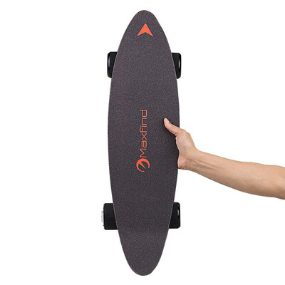

Maxfind electric skateboard 37 kg most portable hub motor remote with Samsung battery inside mini skateboard