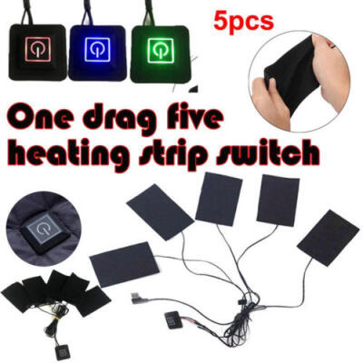 

UK 5PCS 5V USB Electric Cloth Heater Pad Heating Element for Pet Belt Warmer 50℃