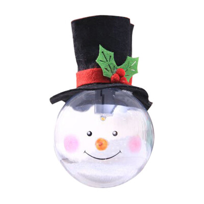 

UpperX 1pcs New Christmas Bulb Christmas Decoration with Bubble Xmas Ball Creative Father Snowman Xmas Tree Decoration snowman