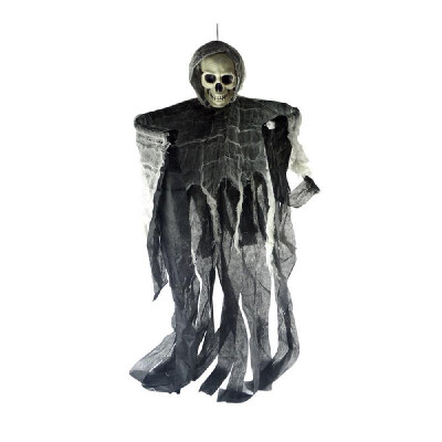 

Halloween Hanging Ghost Life Size Skull Grimace Haunted House Room Escape Grim Reaper Horror Props Door Decoration