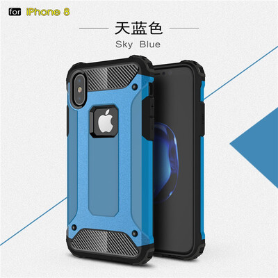 

Fivice iphone 8 case Luxury Silicone Diamond Armor PC Hard Shell Phone Case