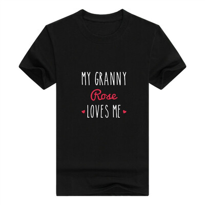 

Baby Gifts For All Personalized Grandma Gift My Granny Loves Me Toddler Juvy Man T-Shirt