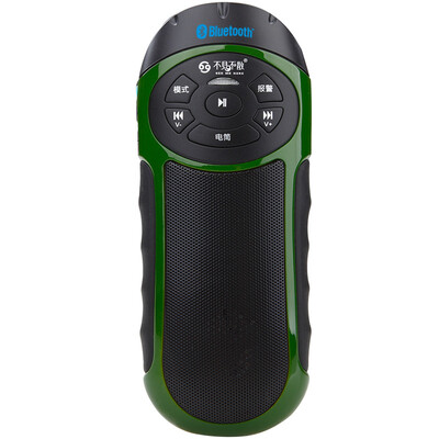 

See me here RV77S green Bluetooth Riding Speaker Mountain Bike Flashlight Cycling Mini Portable Subwoofer Outdoor Card Speaker