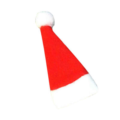 

UpperX 10 PcsSet Christmas Hat Cutlery Bag Candy Gift Bags Cute Pocket Fork Knife Candy Holder Table Dinner Decorative Tableware