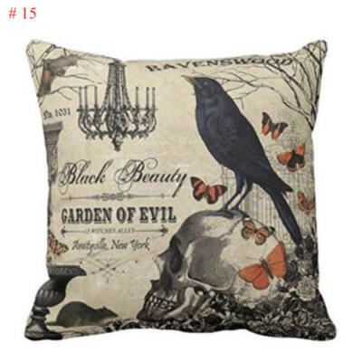 

Halloween Pillows Cover Fall Decor Pillow Case Sofa Waist Throw Cushion Cover UK