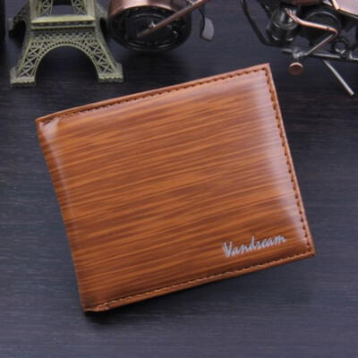 

Mens Leather Bifold ID Card Holder Purse Wallet Billfold Handbag Slim Clutch US